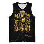 Reggae King Marley Basketball Jersey Gold Lion - African Pride