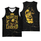 Reggae King Marley Basketball Jersey Gold Lion - African Pride