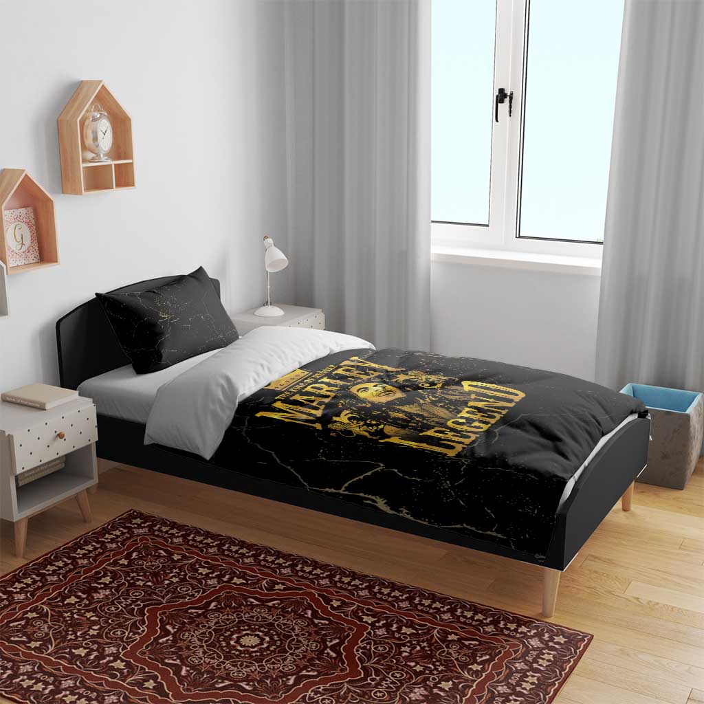 Reggae King Marley Bedding Set Gold Lion