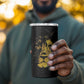 Reggae King Marley 4 in 1 Can Cooler Tumbler Gold Lion