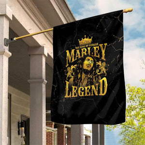 Reggae King Marley Garden Flag Gold Lion
