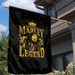 Reggae King Marley Garden Flag Gold Lion