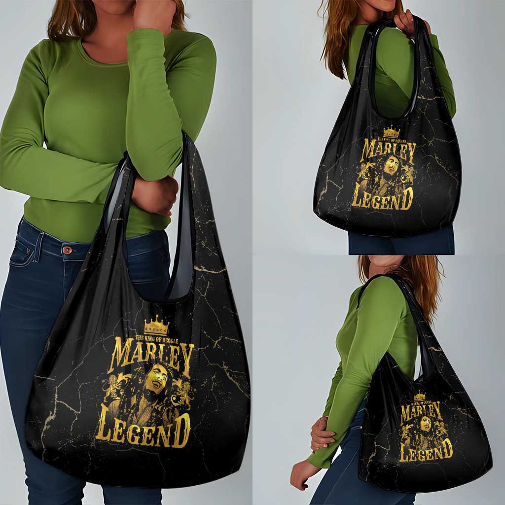Reggae King Marley Grocery Bag Gold Lion