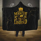 Reggae King Marley Hooded Blanket Gold Lion