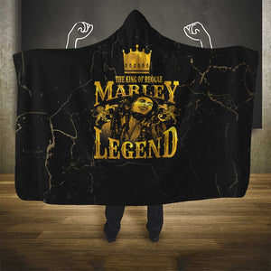 Reggae King Marley Hooded Blanket Gold Lion