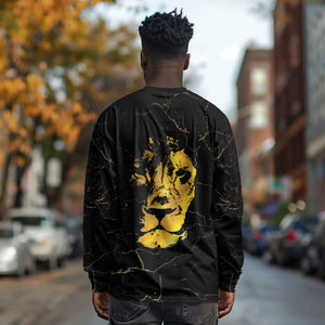 Reggae King Marley Long Sleeve Shirt Gold Lion