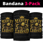 Reggae King Marley Neck Gaiter Gold Lion LT05