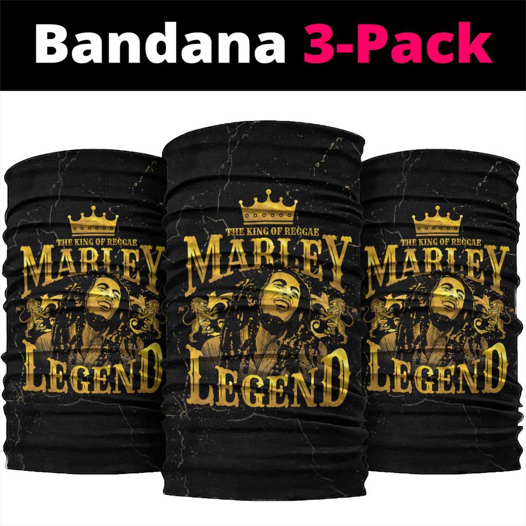 Reggae King Marley Neck Gaiter Gold Lion LT05