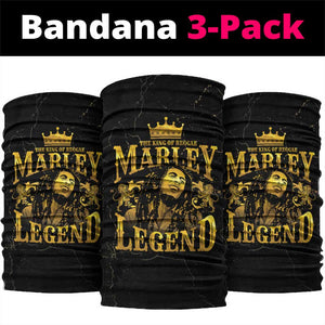 Reggae King Marley Neck Gaiter Gold Lion LT05