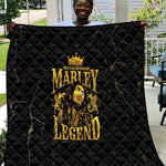 Reggae King Marley Quilt Gold Lion