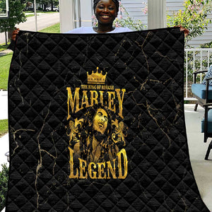 Reggae King Marley Quilt Gold Lion