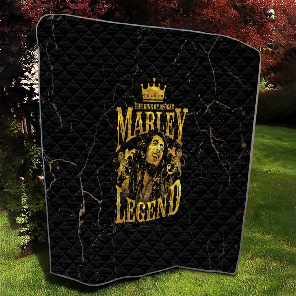 Reggae King Marley Quilt Gold Lion