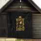 Reggae King Marley Quilt Gold Lion