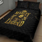 Reggae King Marley Quilt Bed Set Gold Lion