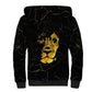 Reggae King Marley Sherpa Hoodie Gold Lion