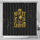 Reggae King Marley Shower Curtain Gold Lion