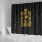 Reggae King Marley Shower Curtain Gold Lion