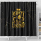 Reggae King Marley Shower Curtain Gold Lion