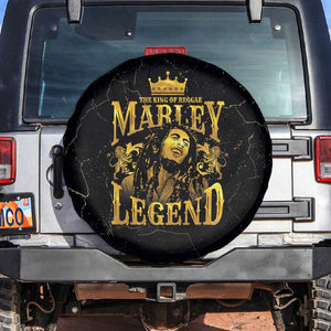 Reggae King Marley Spare Tire Cover Gold Lion