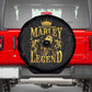 Reggae King Marley Spare Tire Cover Gold Lion