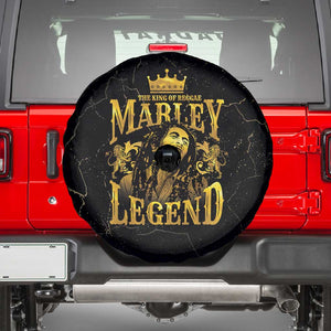 Reggae King Marley Spare Tire Cover Gold Lion