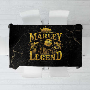 Reggae King Marley Tablecloth Gold Lion