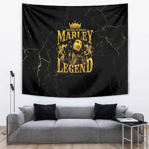 Reggae King Marley Tapestry Gold Lion
