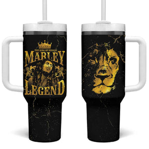 Reggae King Marley Tumbler With Handle Gold Lion
