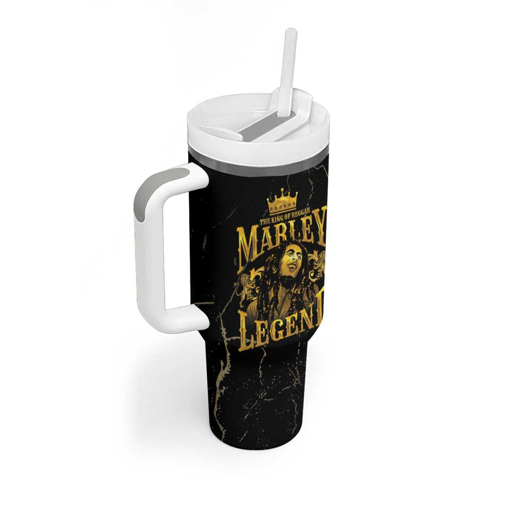 Reggae King Marley Tumbler With Handle Gold Lion