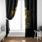 Reggae King Marley Window Curtain Gold Lion