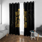 Reggae King Marley Window Curtain Gold Lion