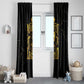 Reggae King Marley Window Curtain Gold Lion