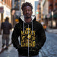 Reggae King Marley Zip Hoodie Gold Lion