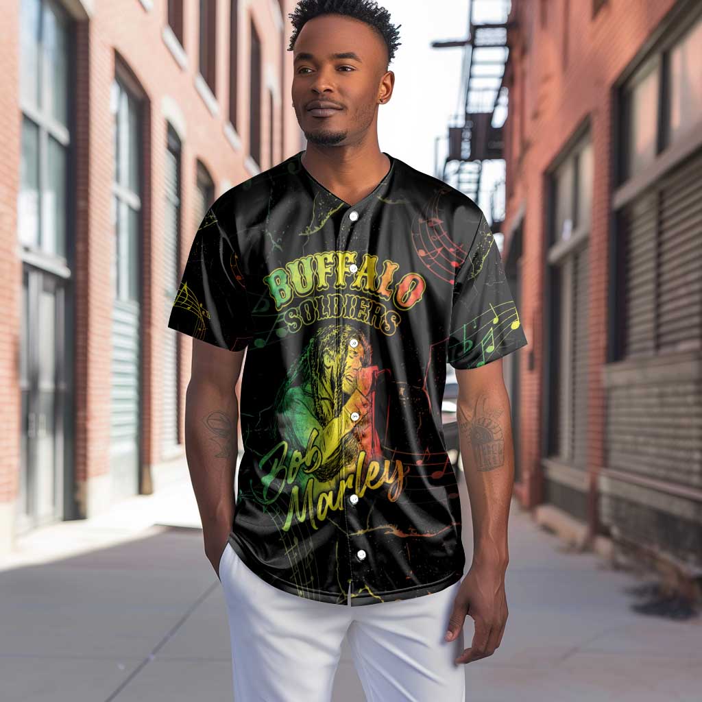 Reggae King Buffalo Soldier Baseball Jersey Honoring The Legend