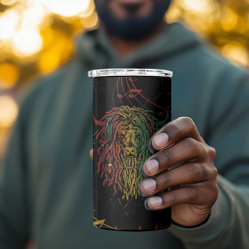 Reggae King Buffalo Soldier 4 in 1 Can Cooler Tumbler Honoring The Legend
