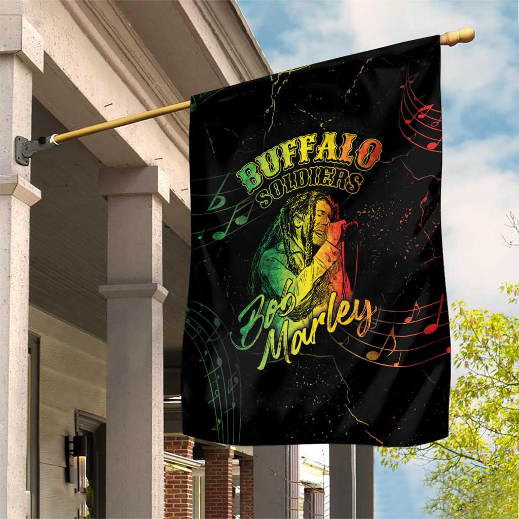 Reggae King Buffalo Soldier Garden Flag Honoring The Legend