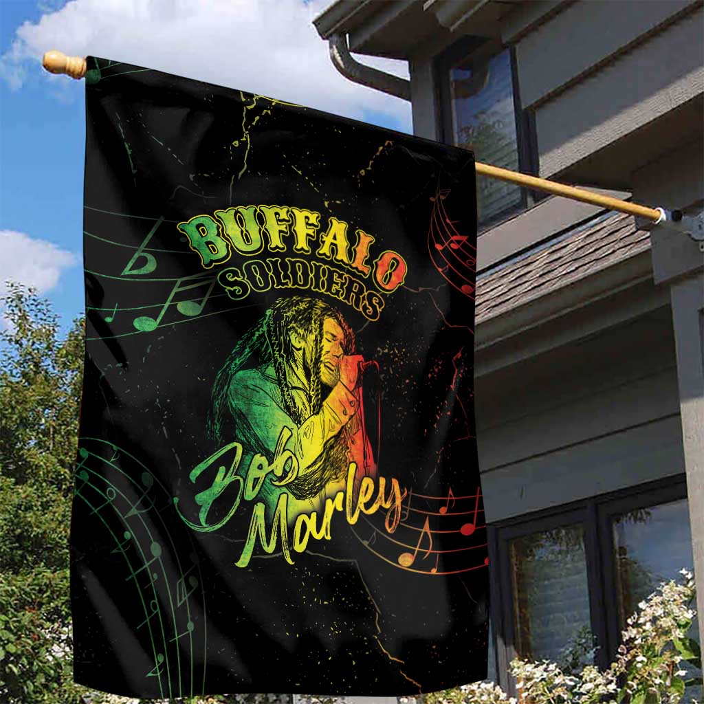 Reggae King Buffalo Soldier Garden Flag Honoring The Legend