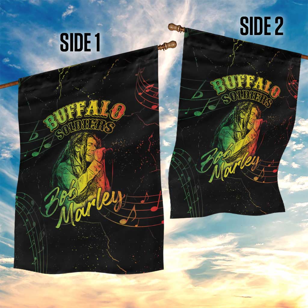 Reggae King Buffalo Soldier Garden Flag Honoring The Legend
