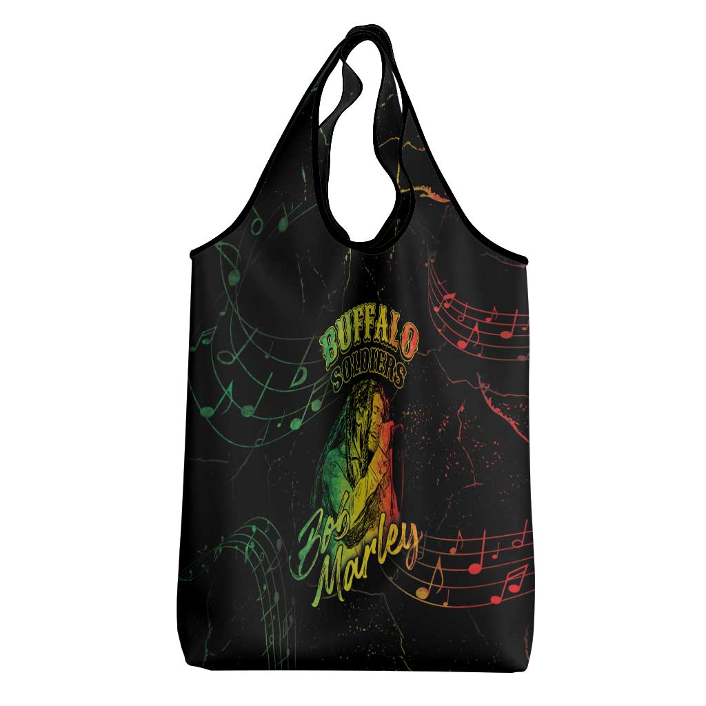 Reggae King Buffalo Soldier Grocery Bag Honoring The Legend