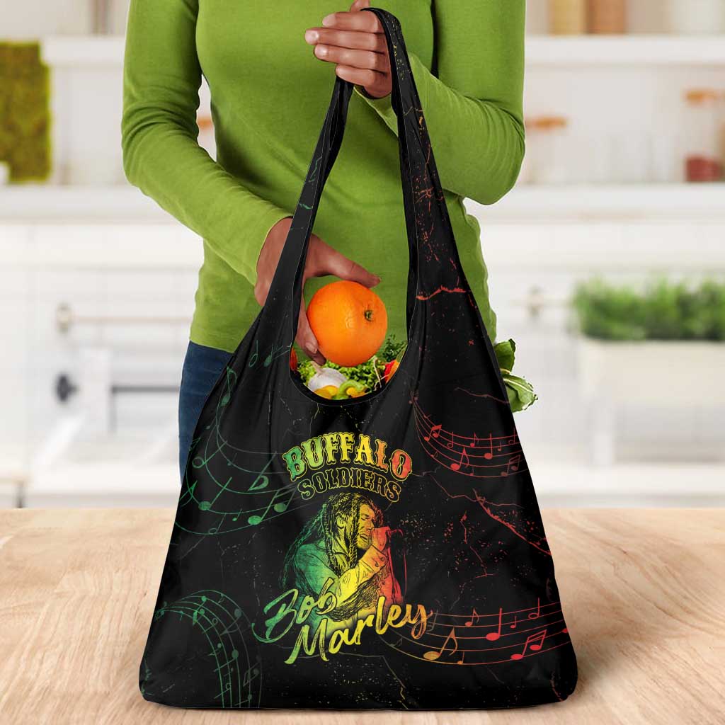 Reggae King Buffalo Soldier Grocery Bag Honoring The Legend