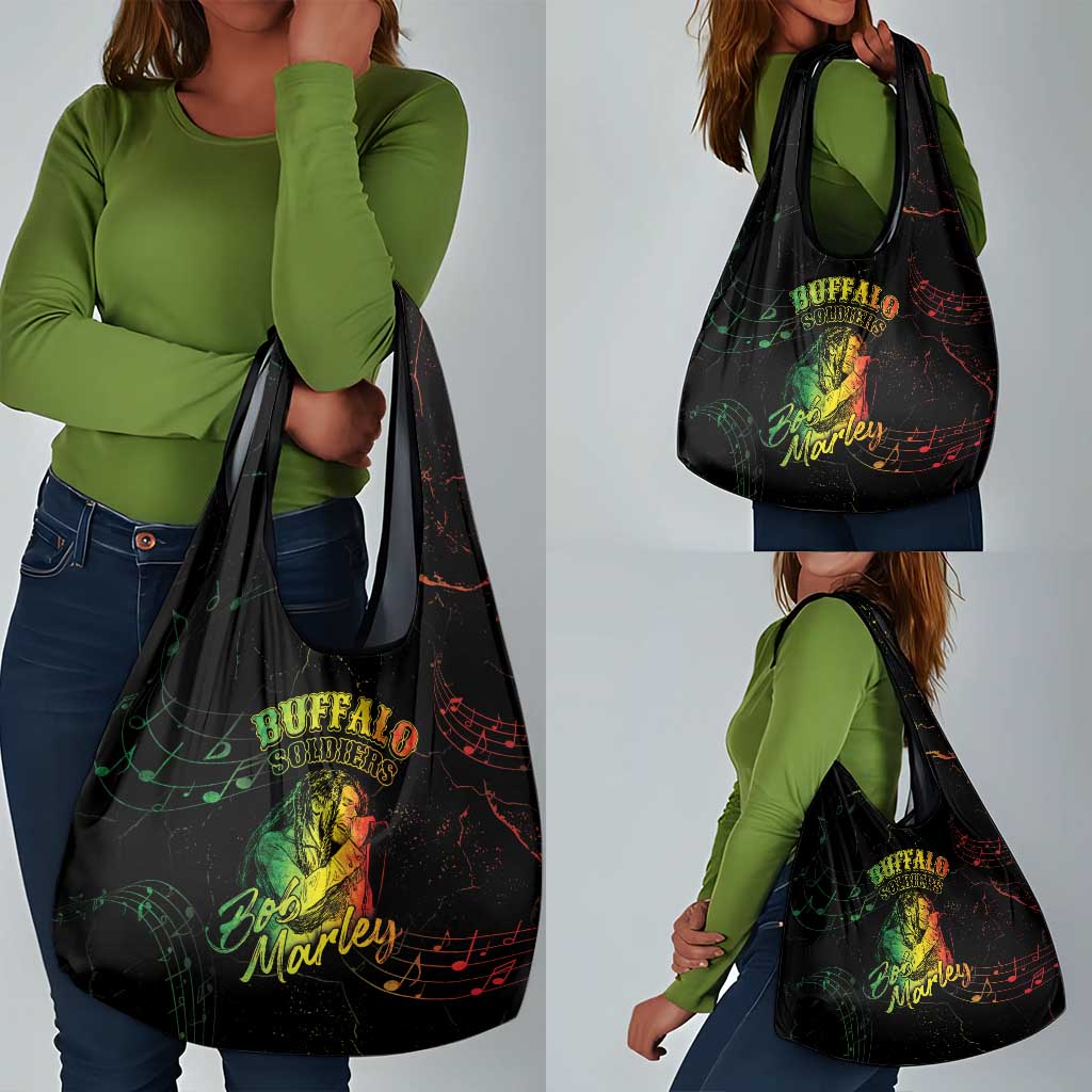 Reggae King Buffalo Soldier Grocery Bag Honoring The Legend
