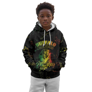 Reggae King Buffalo Soldier Kid Hoodie Honoring The Legend
