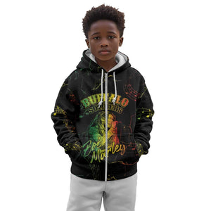 Reggae King Buffalo Soldier Kid Hoodie Honoring The Legend