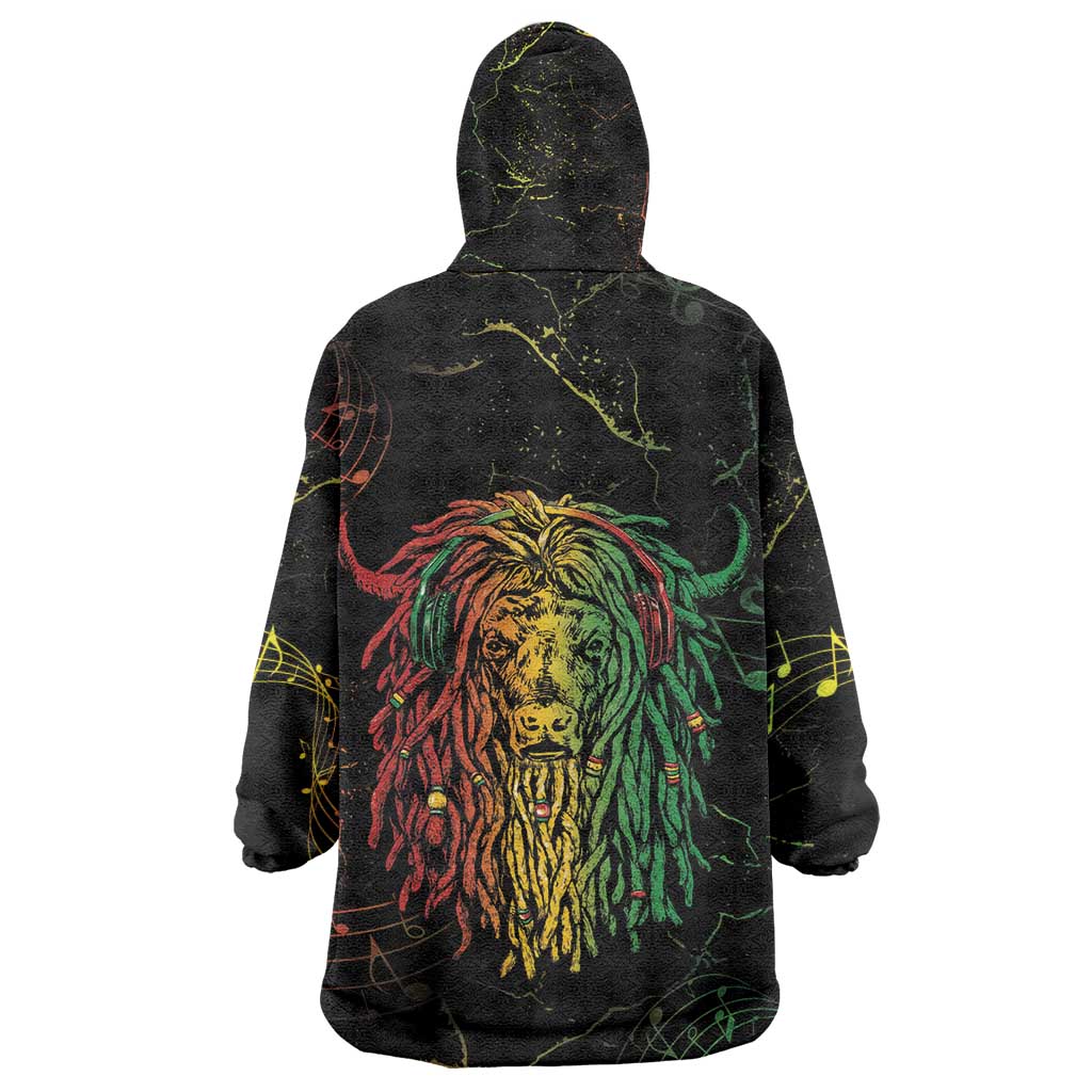 Reggae King Buffalo Soldier Kid Wearable Blanket Hoodie Honoring The Legend