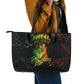 Reggae King Buffalo Soldier Leather Tote Bag Honoring The Legend