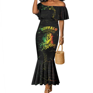 Reggae King Buffalo Soldier Mermaid Dress Honoring The Legend