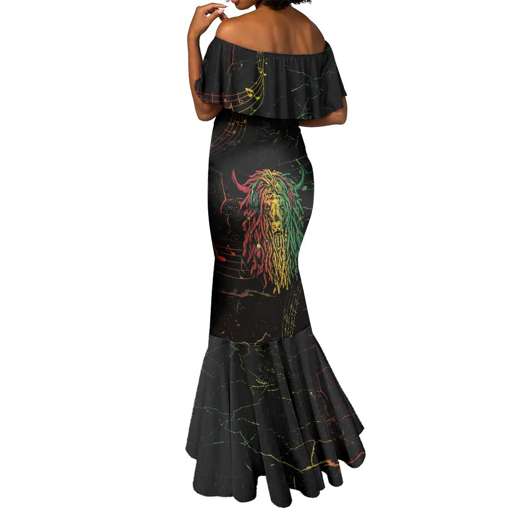 Reggae King Buffalo Soldier Mermaid Dress Honoring The Legend