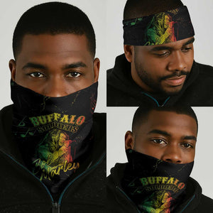 Reggae King Buffalo Soldier Neck Gaiter Honoring The Legend - African Pride