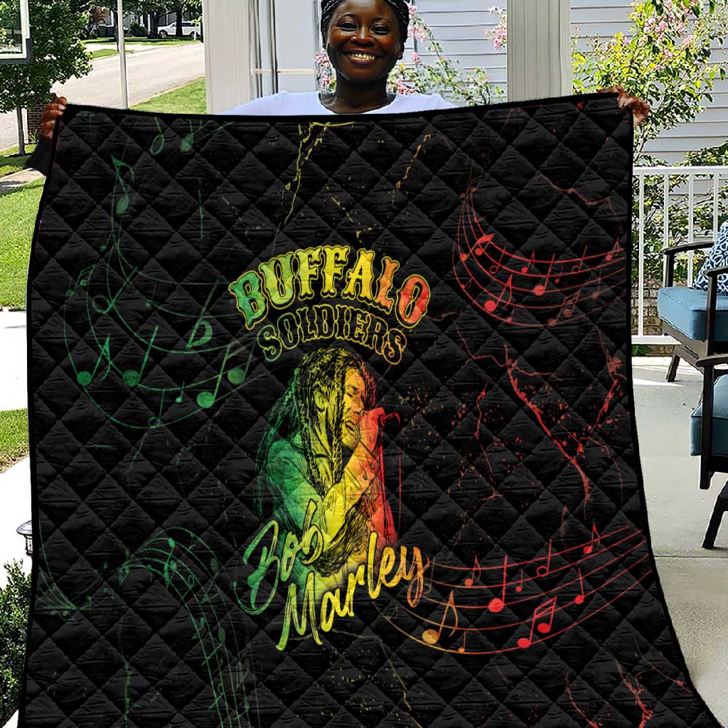 Reggae King Buffalo Soldier Quilt Honoring The Legend