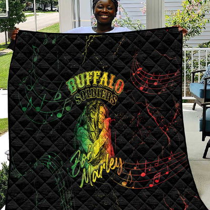 Reggae King Buffalo Soldier Quilt Honoring The Legend
